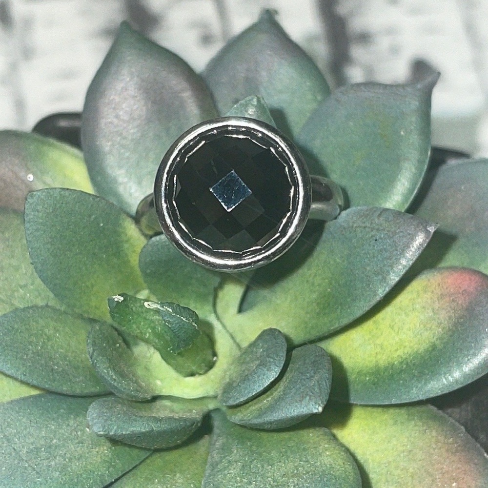 Hematite Silver Ring - image 2